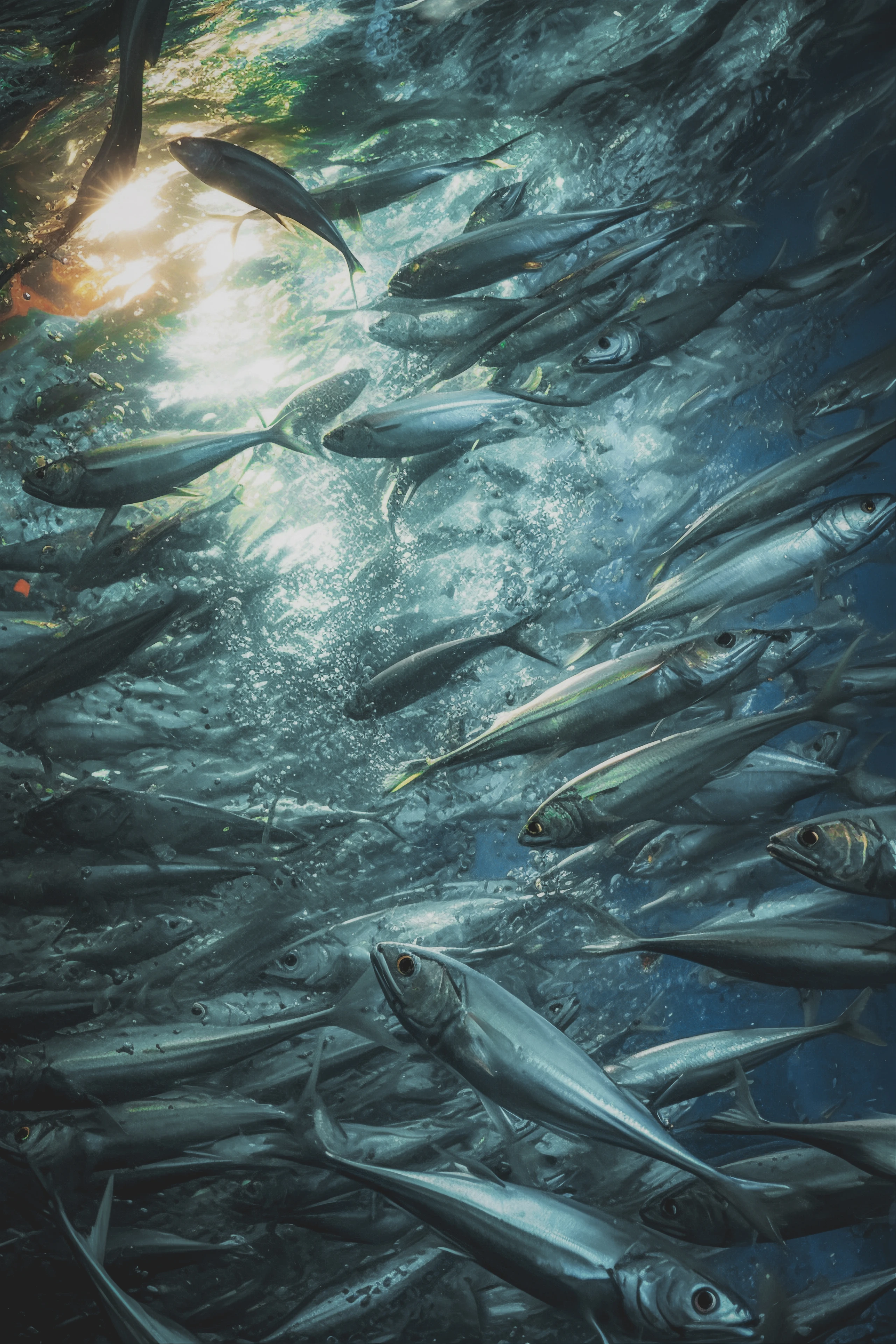 School of fish underwater